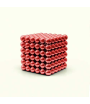 TetraMag - Red - Cube of 216 magnetic spheres