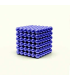 TetraMag - Blue - Cube of 216 magnetic spheres