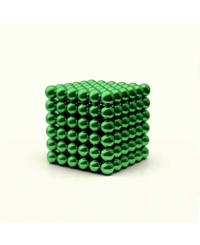 TetraMag - Green - Cubo de 216 esferas magneticas