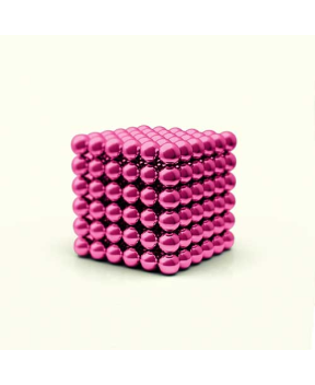 TetraMag - Pink - Cube de 216 sphères magnétiques