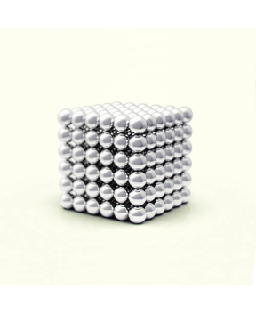 TetraMag - Silver - Cube de 216 sphères magnétiques